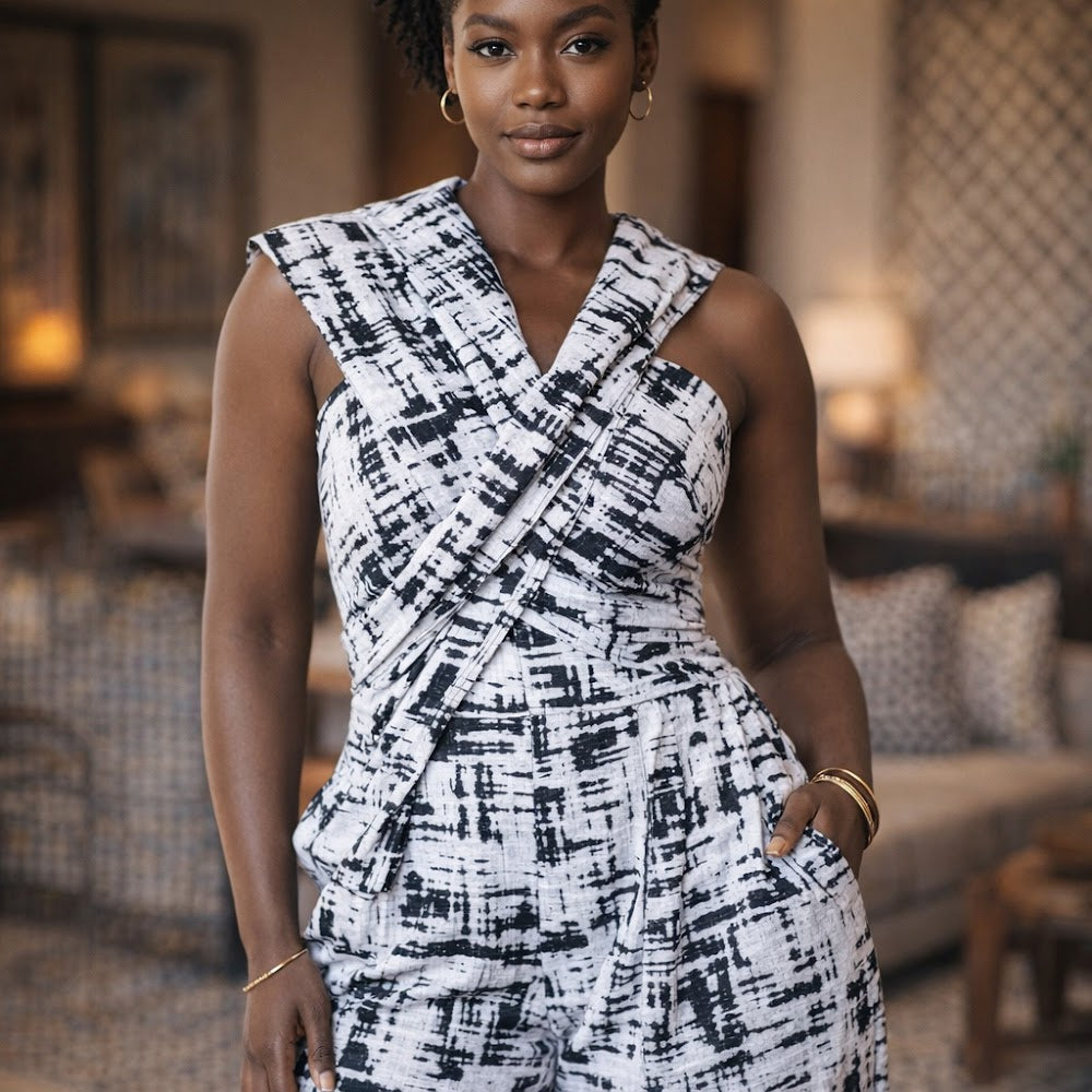 Valyo Heritage clothing - VH-CLO-JUMP-ABSTRACT-222 - Model