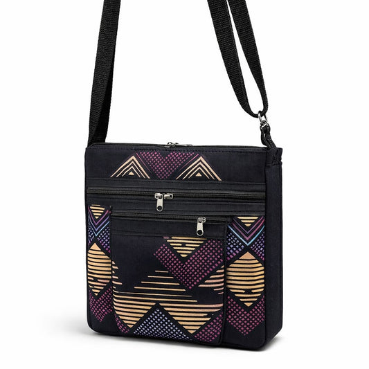 Valyo Heritage bags - VH-BAG-CROSS-TRIBAL-006 - White Bg