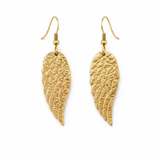 Valyo Heritage earrings - VH-EAR-DROP-WING-089 - White Bg