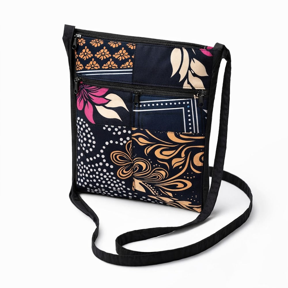 Valyo Heritage bags - VH-BAG-CROSS-PATCH-002 - White Bg