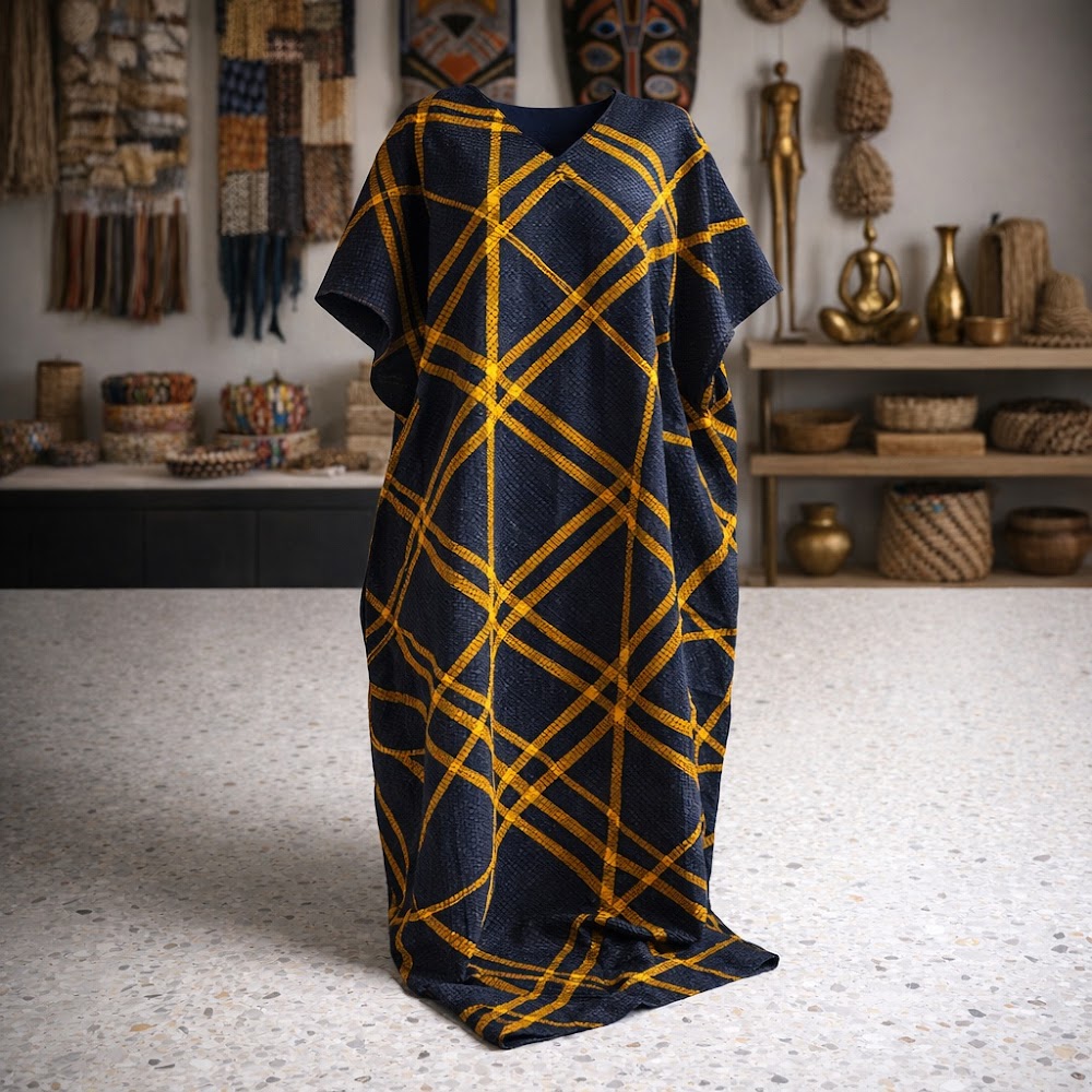 Valyo Heritage clothing - VH-CLO-KAFTAN-STRIPE-155 - Lifestyle