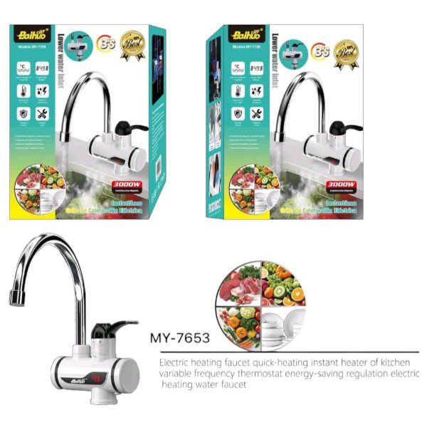 Baihuo MY-7653 Electric Heating Faucet Bottom Water Entry - Valyo